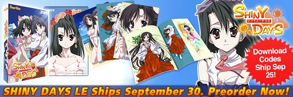 Shiny Days ships September 28! Please understand!