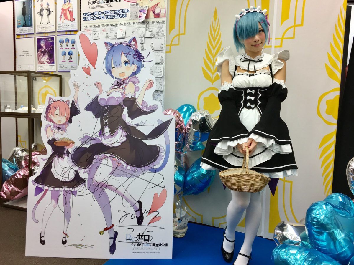 Re:Zero's Rem Hands Out Chocolate to Fans in Akihabara - J-List Blog.