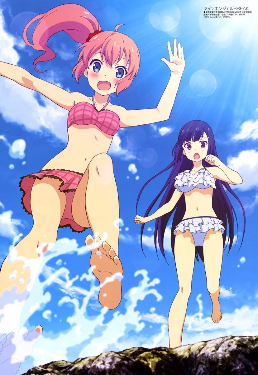 Megami MAGAZINE June 2017 Anime Posters Twin Angel Break