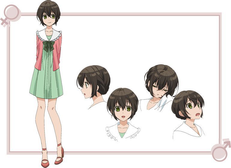 Skirt No Naka Wa Kedamono Deshita Anime Character Designs Shizuka Kominami