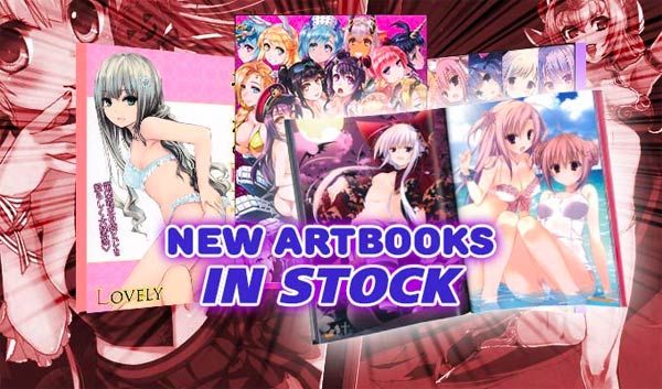 Covers of newly posted anime artbooks