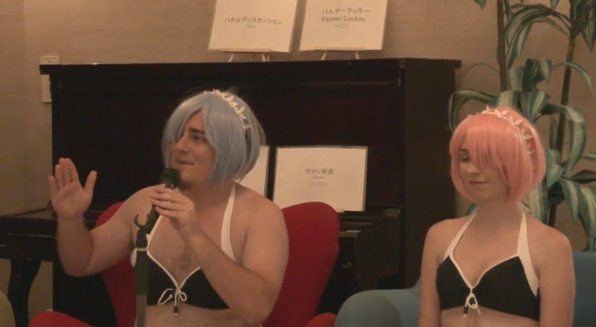 The Founder Of Oculus VR Cosplays As Rem During Talks About Adult VR 1