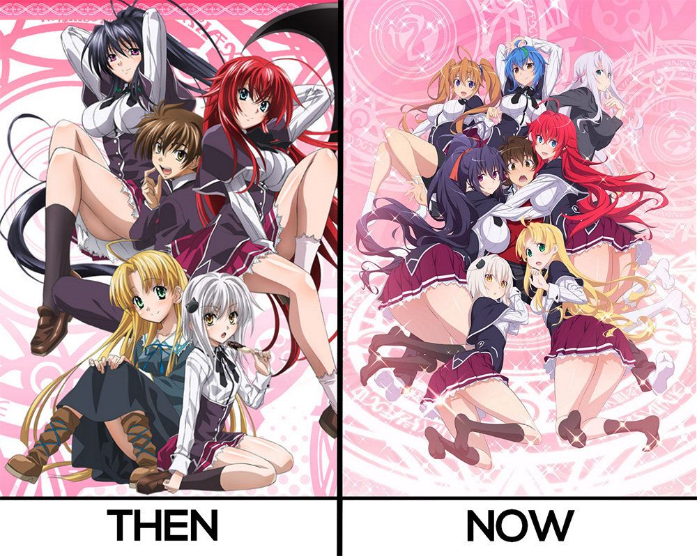 Highschool DxD Then And Now
