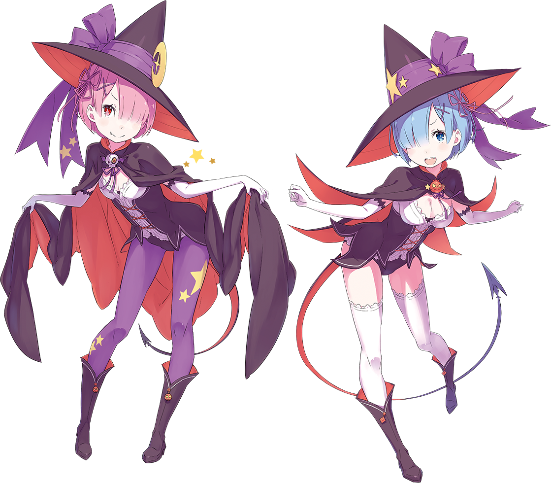 Re Zero's Ram And Rem Turn Into Witches For Halloween 2017