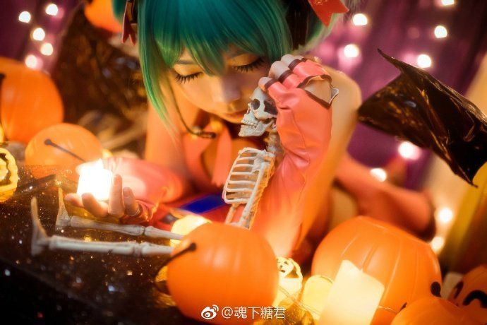 Hatsune Miku Halloween 2017 Cosplay By 魂下糖君 5