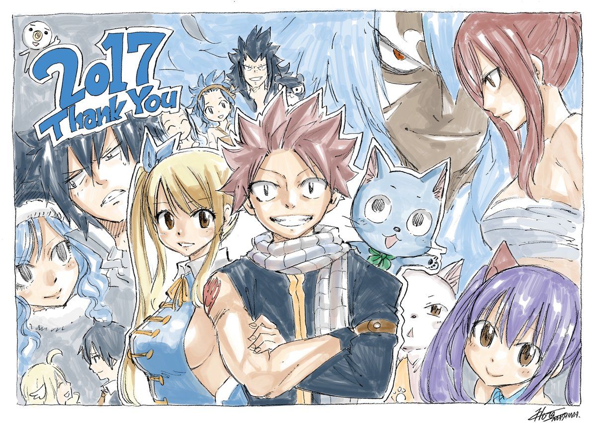 Fairy Tail’s Author Hiro Mashima Wishes Us A Happy New Year With New Sketches! 3