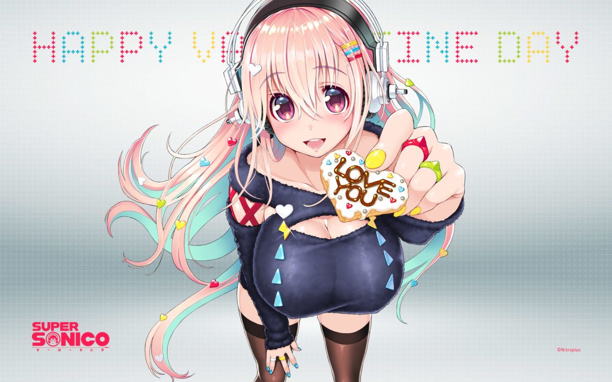 Super Sonico Wishes You A Happy Valentines Day 2018