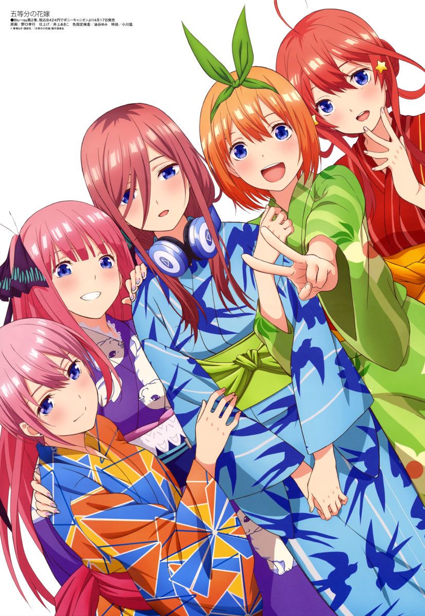 Megami Magazine May 2019 Anime Posters The Quintessential Quintuplets