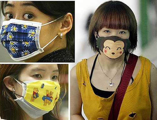 The Japanese love to wear cute face masks