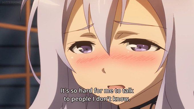 The Asterisk War it can be hard for me to talk to people I don't know