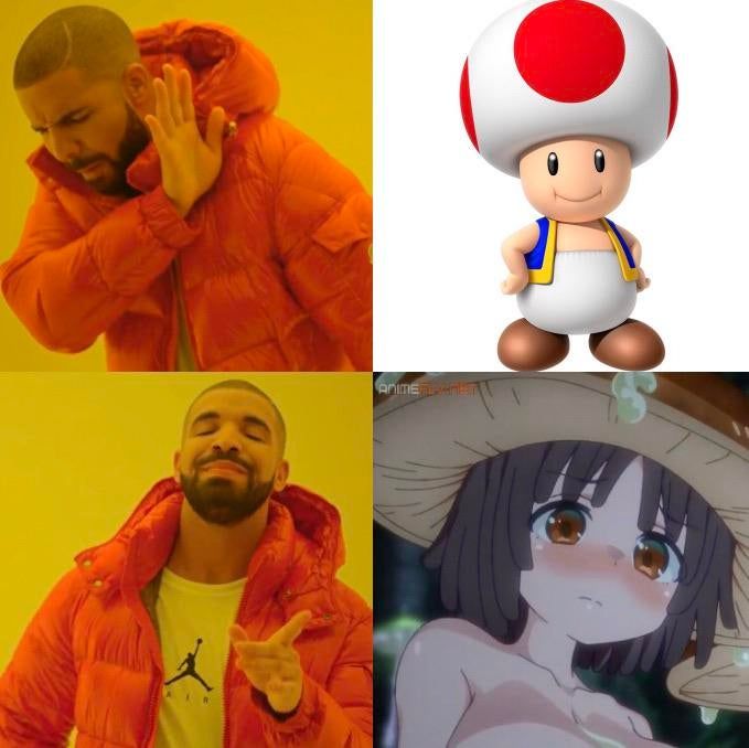 Ishuzoku Reviewers mushroom meme