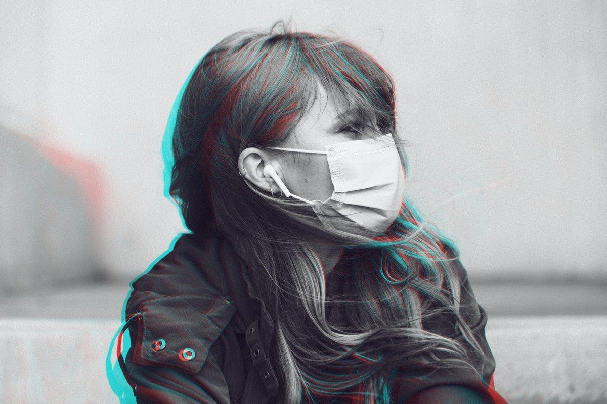 Lockdown Girl With Mask