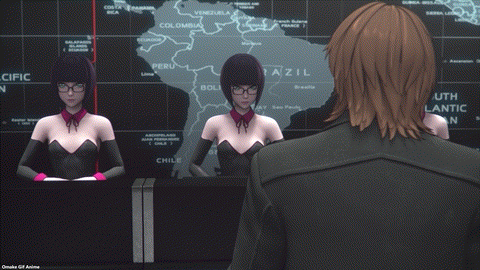 Ghost In The Shell SAC 2045 Episode 3 Cute Receptionists Notice Togusa