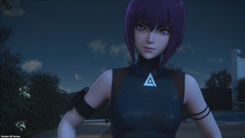 Ghost In The Shell SAC 2045 Episode 6 Motoko Tosses Hair