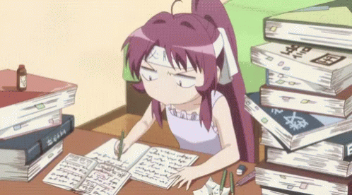 Yuru Yuri Studying