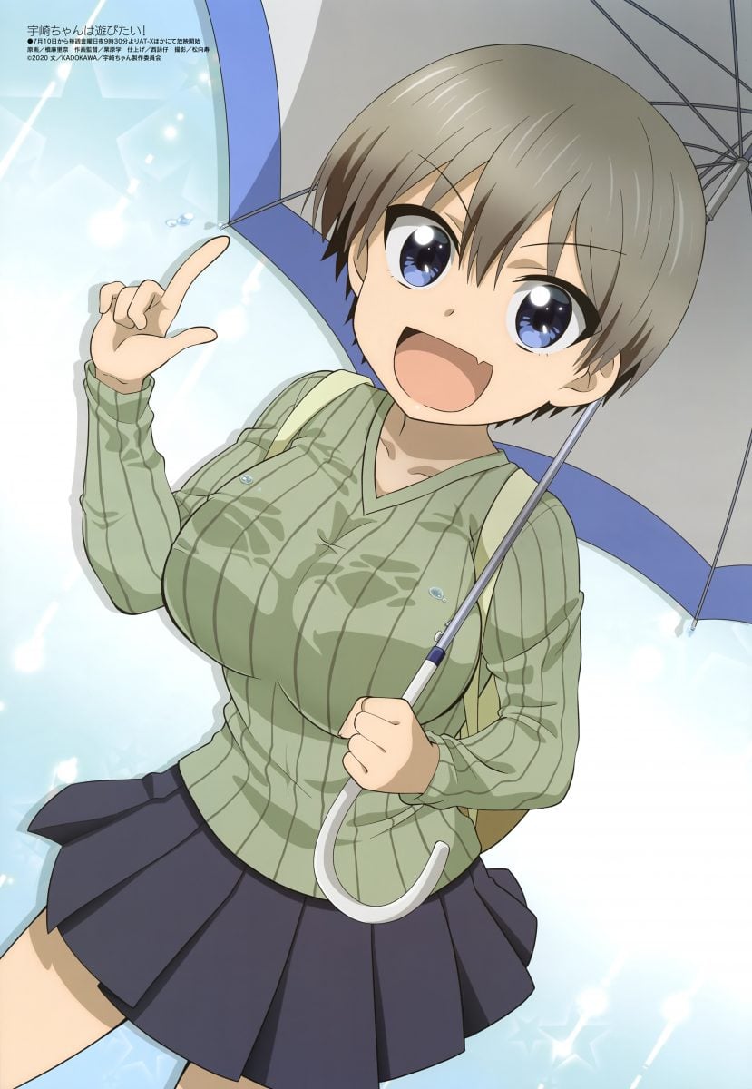 Megami Magazine August 2020 Anime Posters Uzaki Chan Wants To Hang Out!