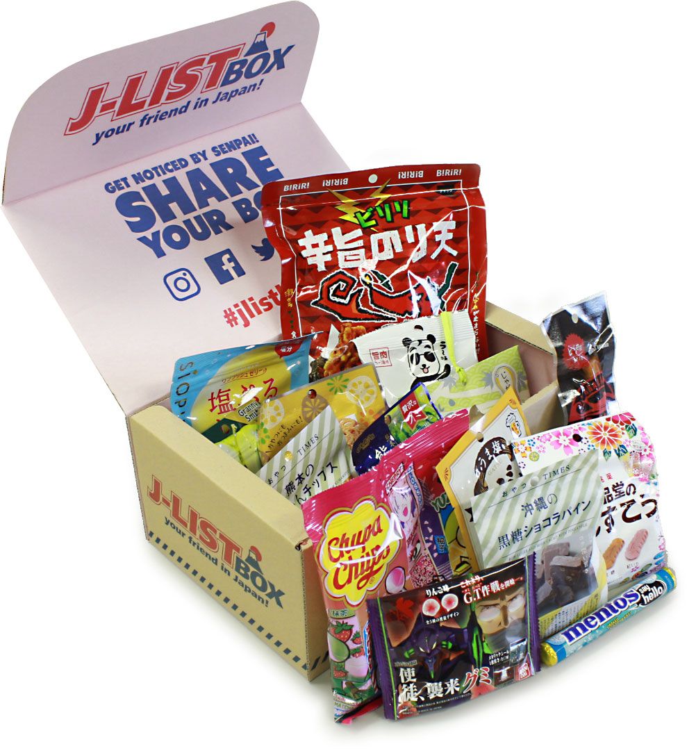 J-List Box Snack Box Internal snacks