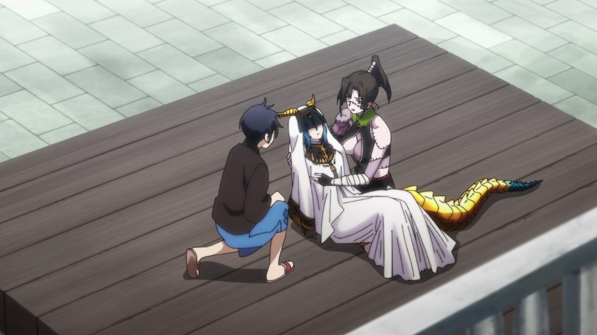 Monster Musume No Oisha San Episode 9 Glenn Examines Collapsed Skadi