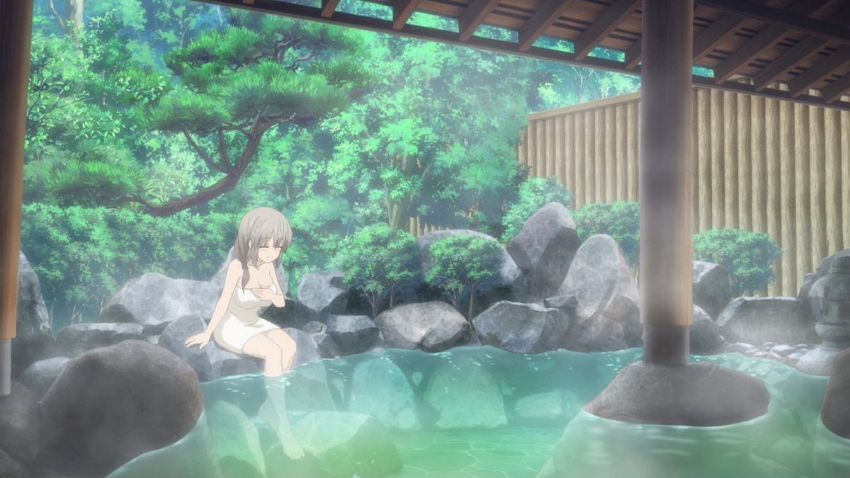 Uzaki Chan Wa Asobitai! Episode 10 Tsuki Uzaki At Hot Springs