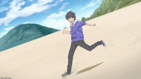 Uzaki Chan Wa Asobitai! Episode 10 Uzaki Uses Sandboard