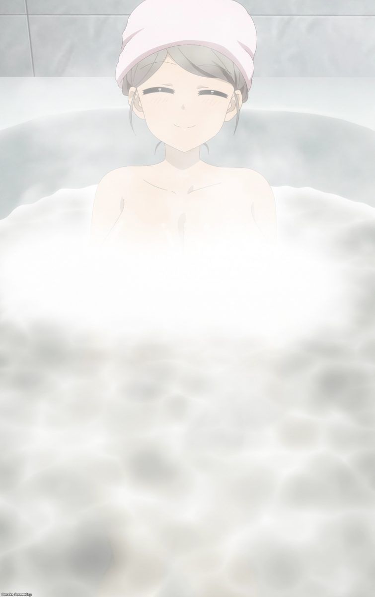 Uzaki Chan Wa Asobitai! Episode 9 Tsuki Soaks In Bathtub