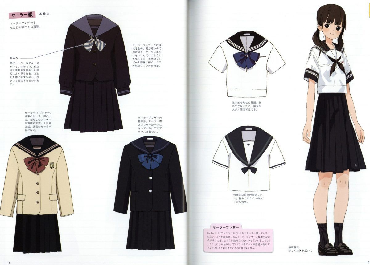 The Book Teaches About Different Kinds Of Uniforms, 'sailor Suit' Or 'blazer' Type