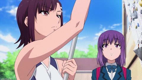 Iwa Kakeru! Sport Climbing Girls Episode 1 Jun Takes Konomi's Hand