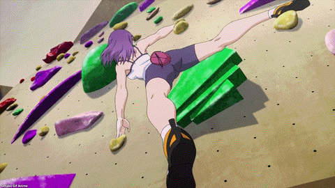 Iwa Kakeru! Sport Climbing Girls Episode 1 Konomi Adjusts Foot