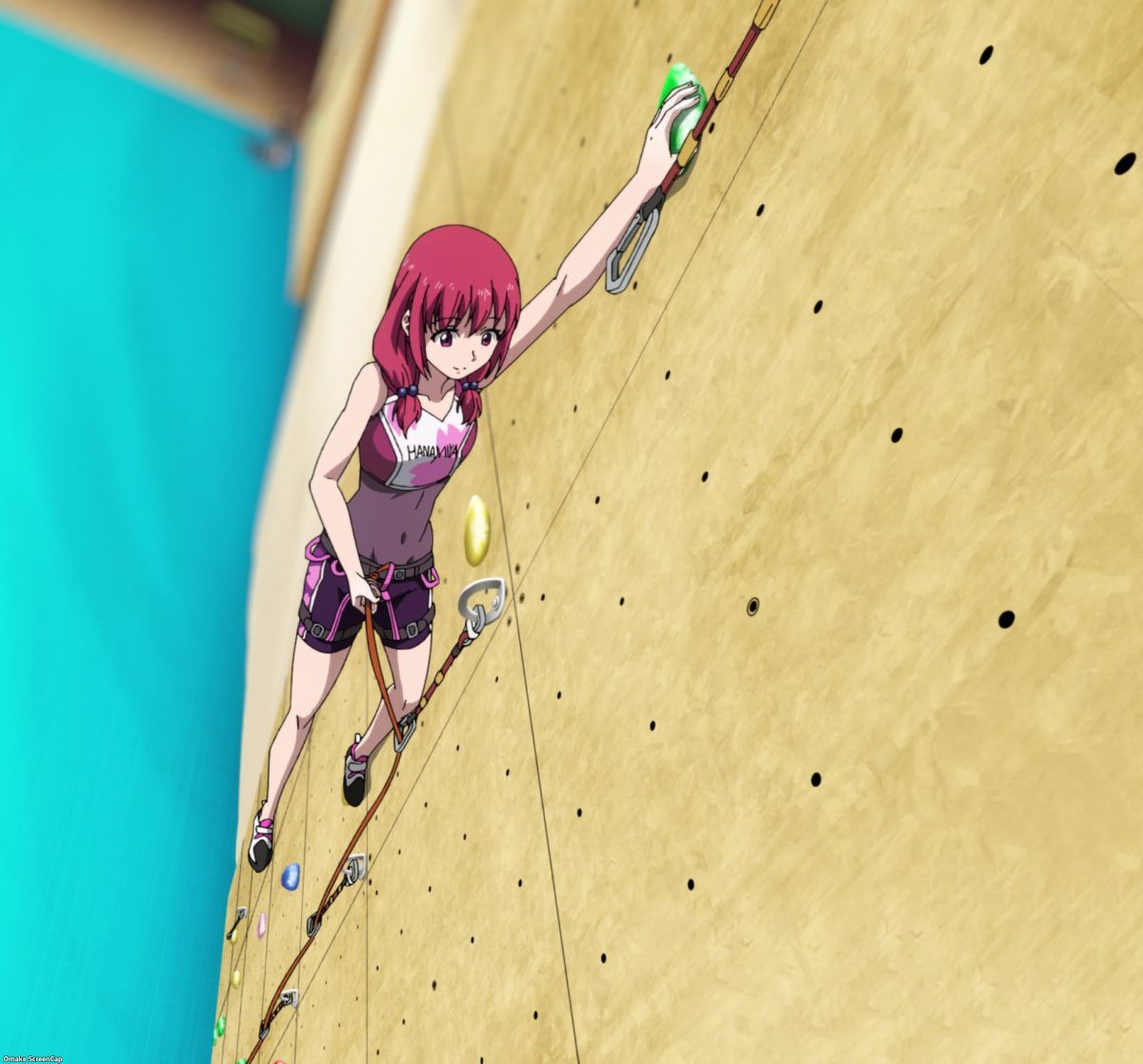 Iwa Kakeru! Sport Climbing Girls Episode 2 Nonoka Climbs Wall
