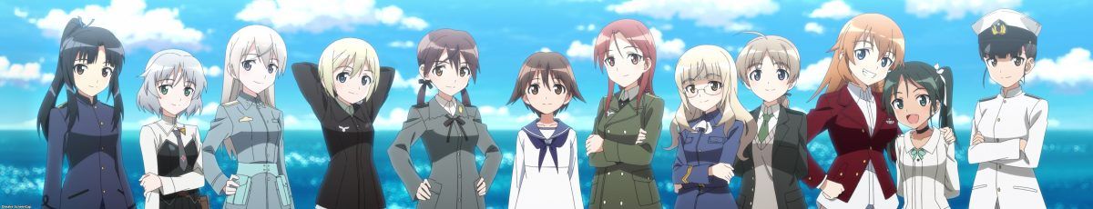 Strike Witches Road To Berlin ED 501st Joint Fighter Wing Strike Witches Pose Together