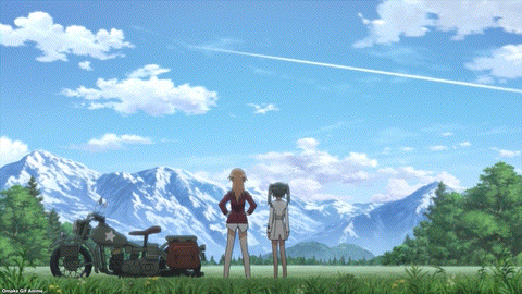 Strike Witches Road To Berlin Episode 1 501st Girls Look At Yoshika Fly