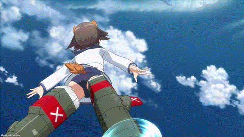 Strike Witches Road To Berlin Episode 1 Yoshika Spots Attacking Iceberg