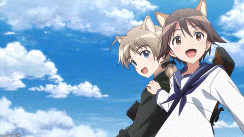 Strike Witches Road To Berlin Episode 2 Lucchini Drops In On Lynette Yoshika