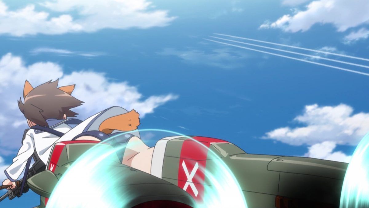 Strike Witches Road To Berlin Episode 2 Yoshika See Contrails