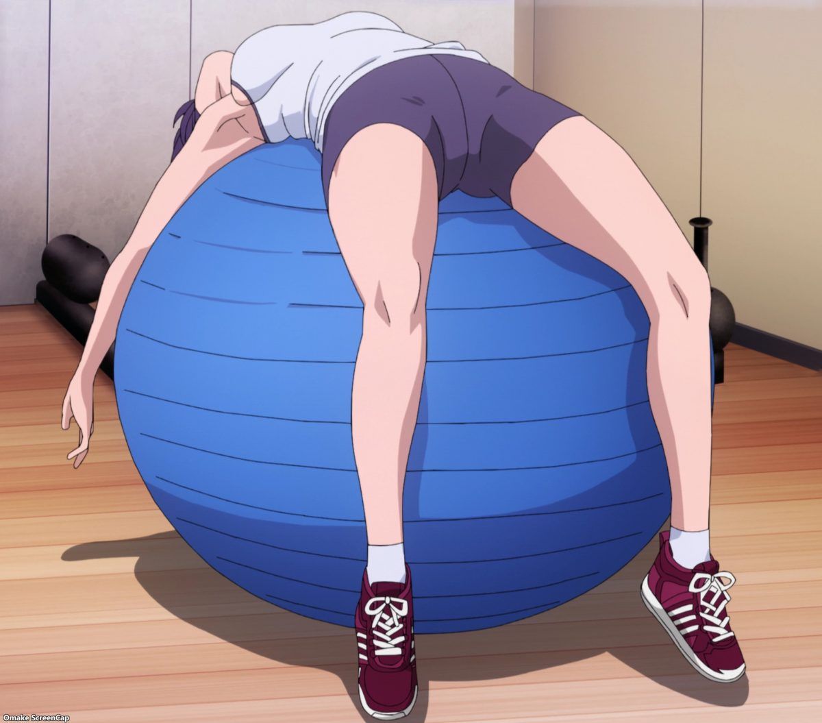 Iwa Kakeru! Sport Climbing Girls Episode 3 Konomi Flopped On Exercise Ball