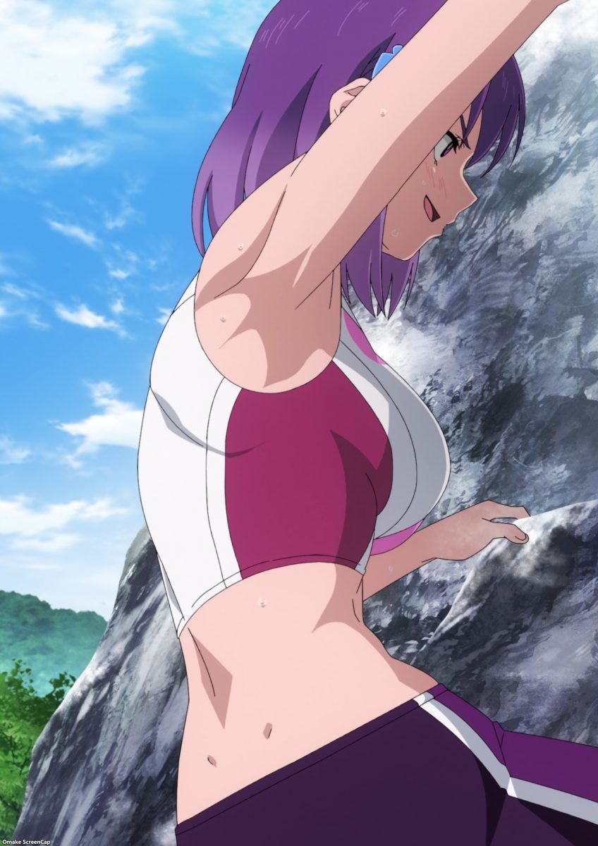Iwa Kakeru! Sport Climbing Girls Episode 4 Konomi Rests On Wall