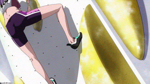 Iwa Kakeru! Sport Climbing Girls Episode 7 Konomi Slips