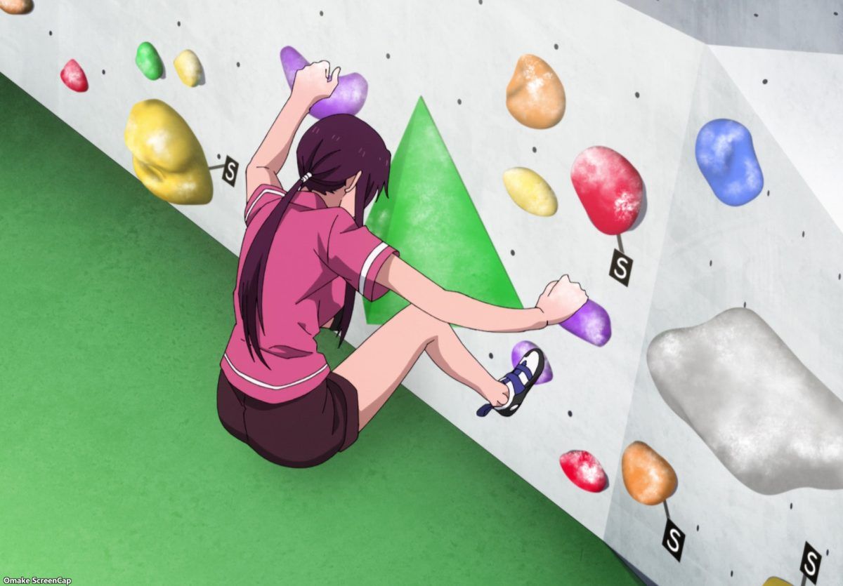 Iwa Kakeru! Sport Climbing Girls Episode 9 Jun Stuck At Starting Point