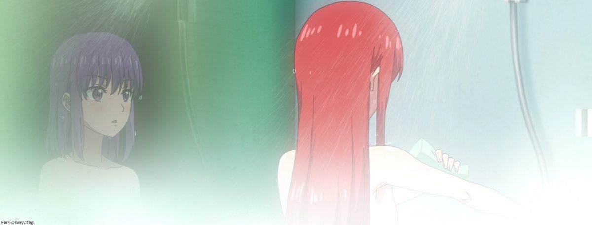 Iwa Kakeru! Sport Climbing Girls Episode 9 Konomi Listens To Anne In Shower