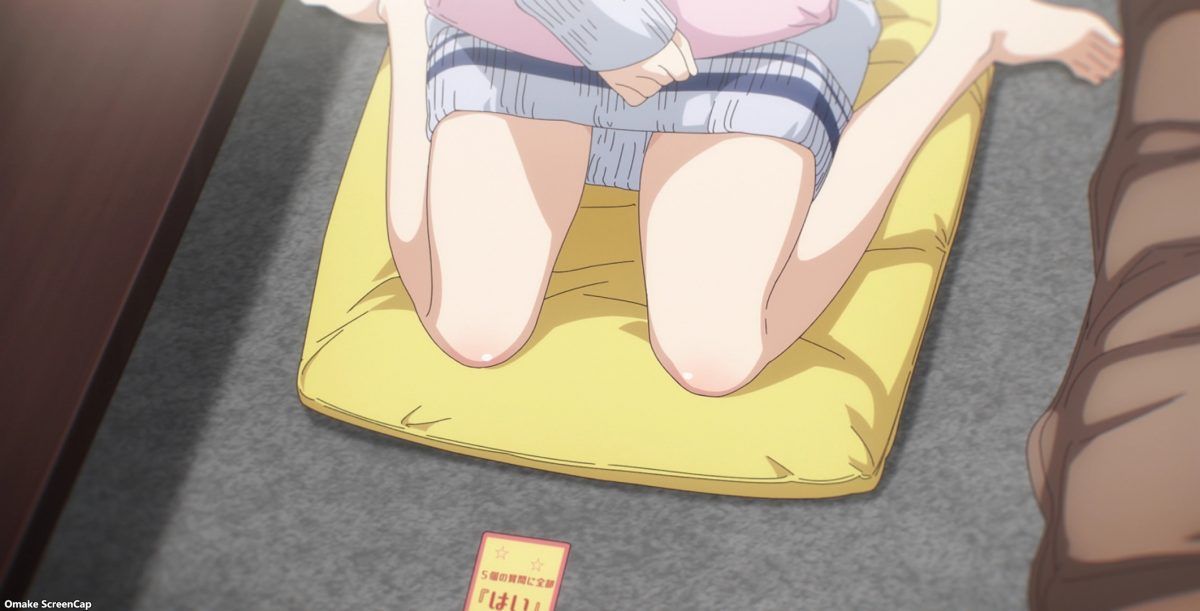 One Room Third Season Episode 11 Yui Sits On Cushion