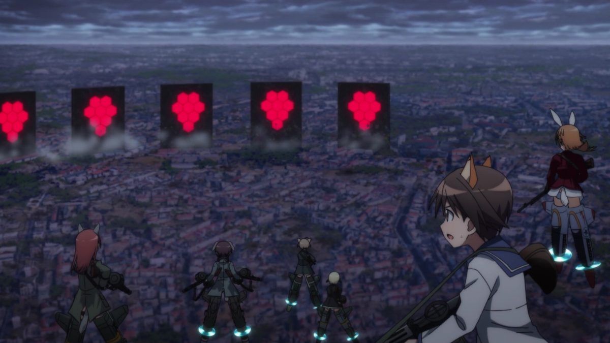 Strike Witches Road To Berlin Episode 10 Building Neuroi Wall Of Berlin