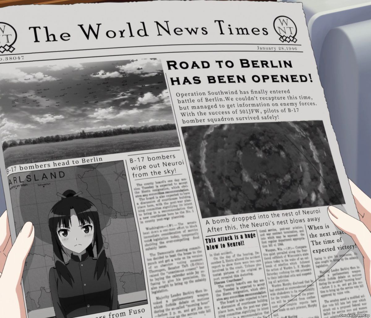 Strike Witches Road To Berlin Episode 10 Shizuka On Front Page