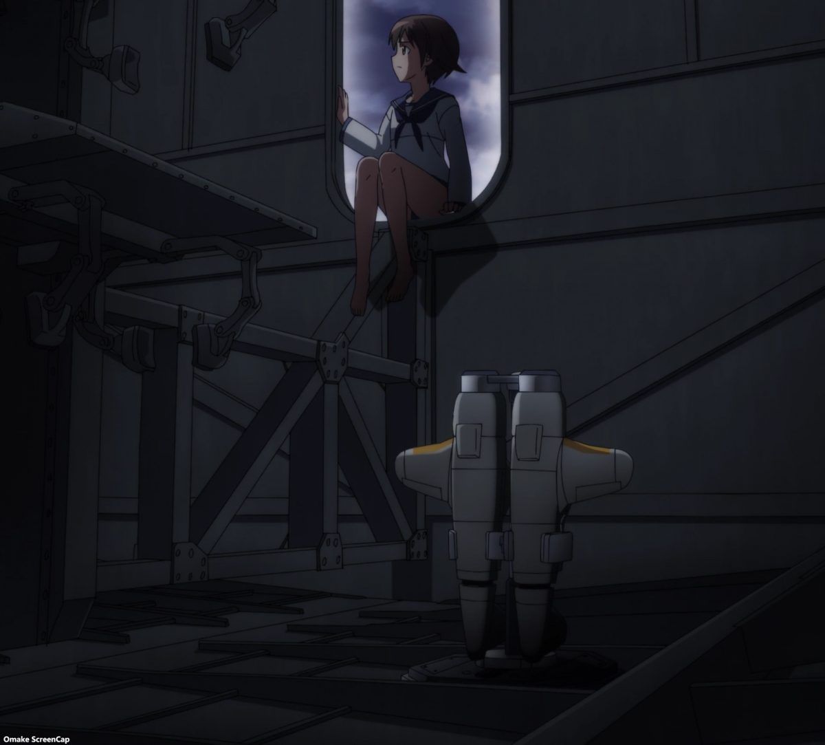 Strike Witches Road To Berlin Episode 10 Yoshika Watches From Window