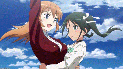 Strike Witches Road To Berlin Episode 4 Lucchini Hugs Shirley