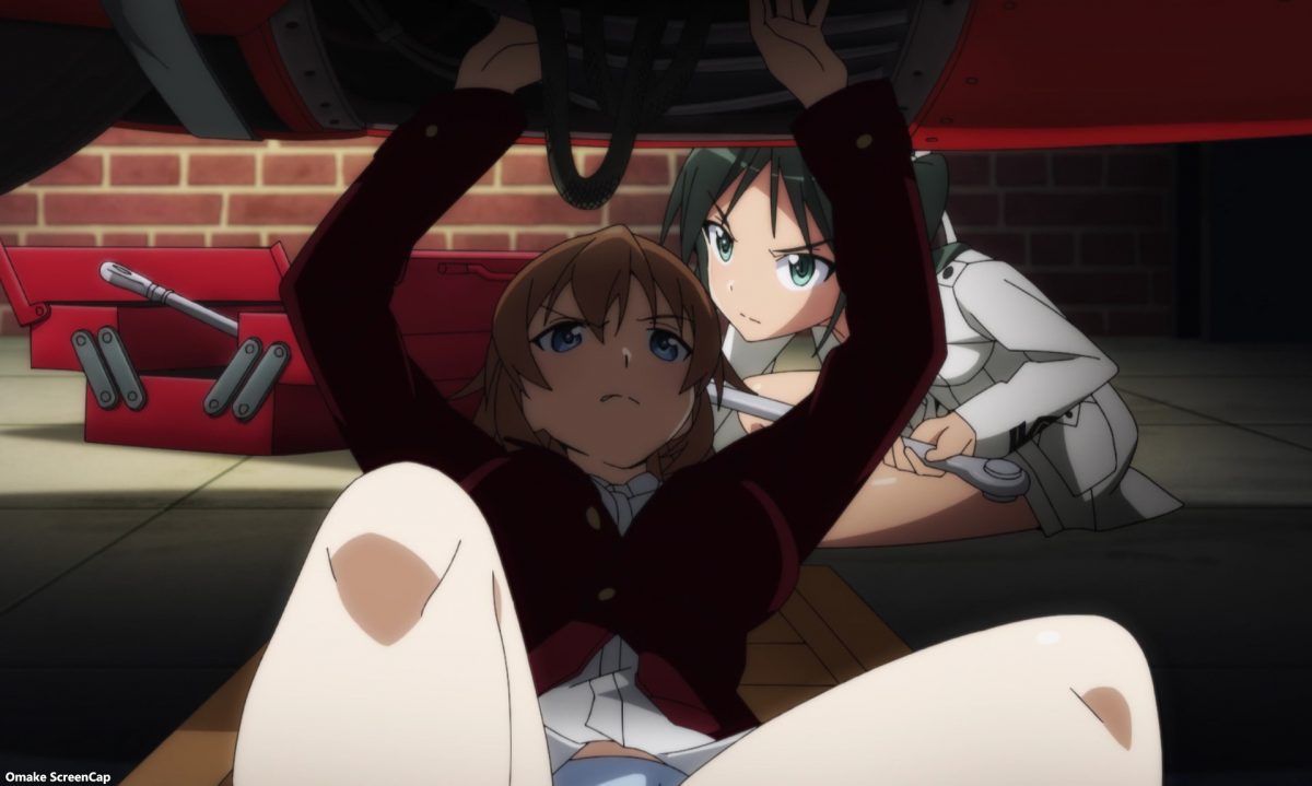 Strike Witches Road To Berlin Episode 4 Lucchini Shirley Make Motorcycle Adjustments