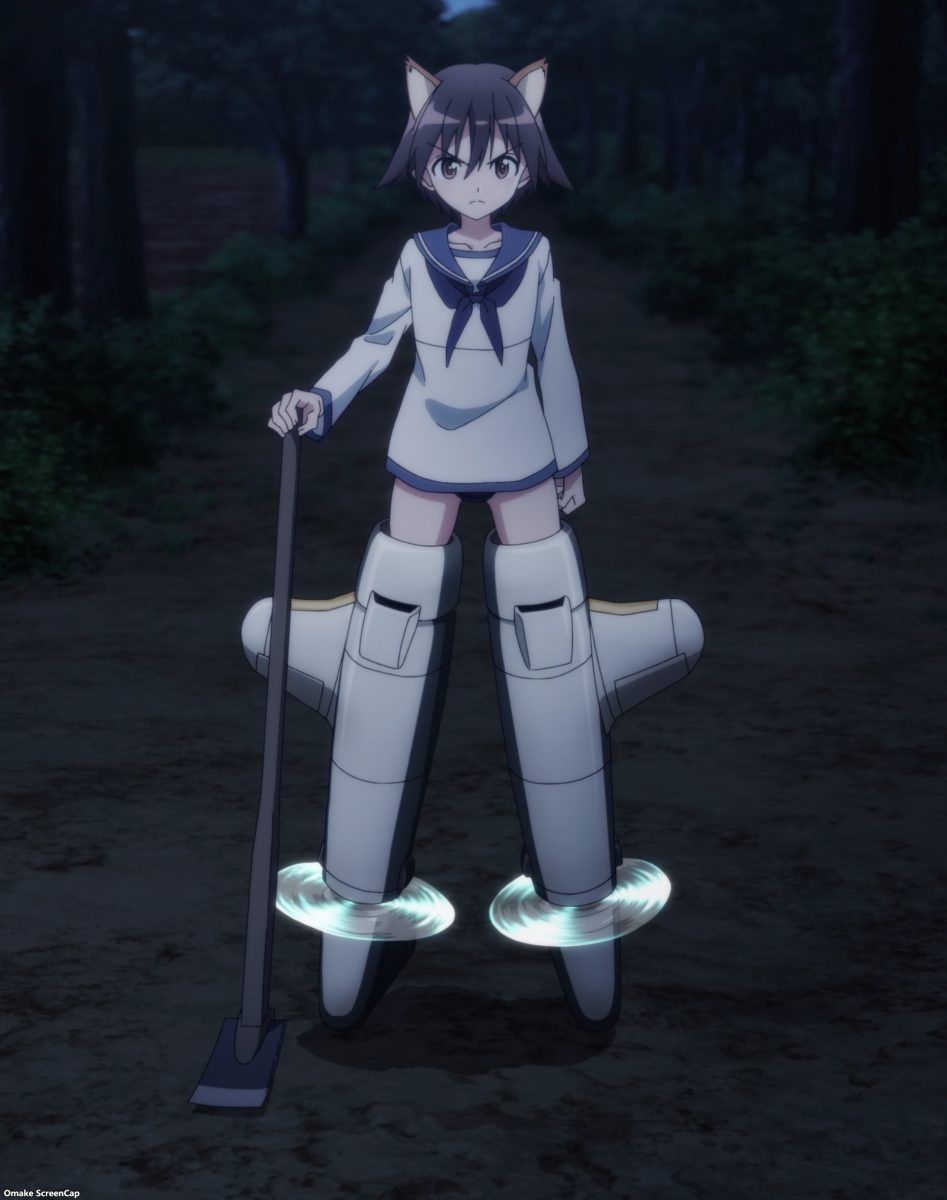 Strike Witches Road To Berlin Episode 5 Yoshika Armed With A Hoe