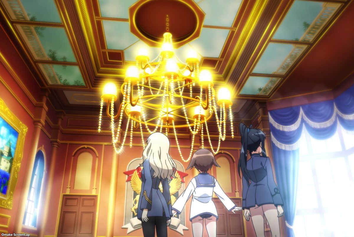 Strike Witches Road To Berlin Episode 5 Yoshika Likes Chandelier