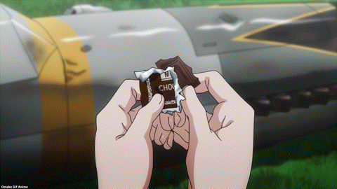 Strike Witches Road To Berlin Episode 6 Erica Eats Last Bit Of Chocolate