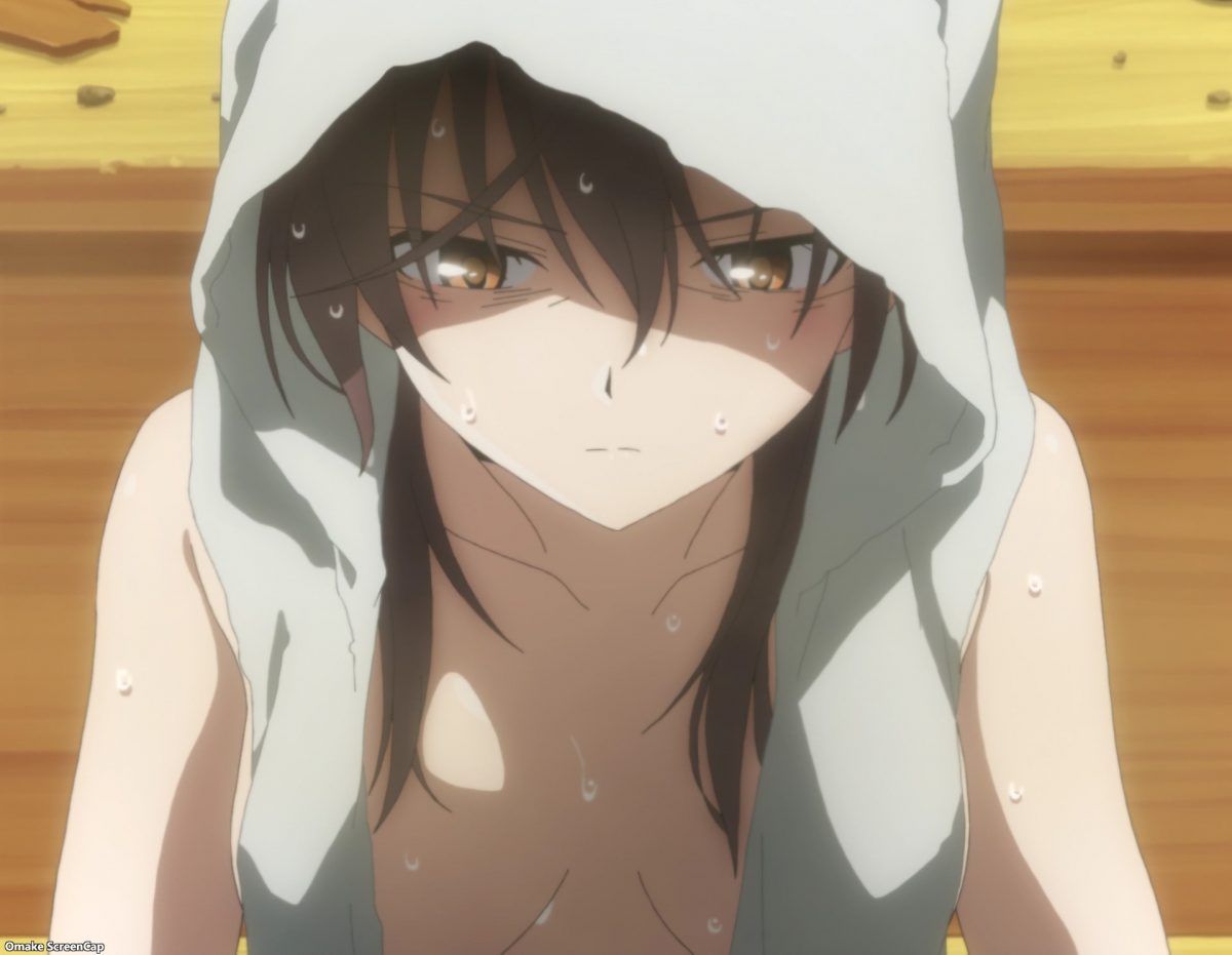 Strike Witches Road To Berlin Episode 6 Trude Pensive In Sauna