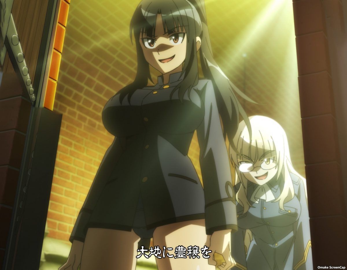 Strike Witches Road To Berlin Episode 7 Busty Shizuka And Perrine